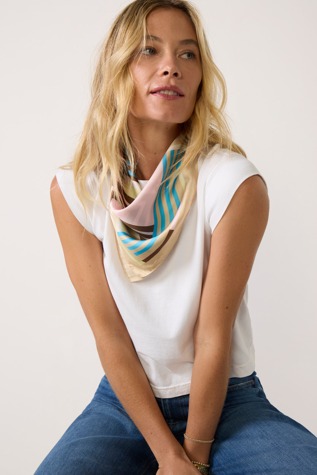 Daisy Stripe Bandana