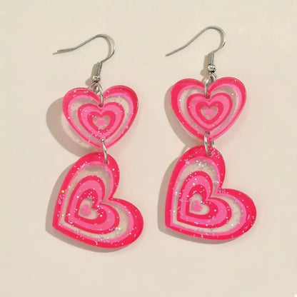 Heart Dangle Earrings