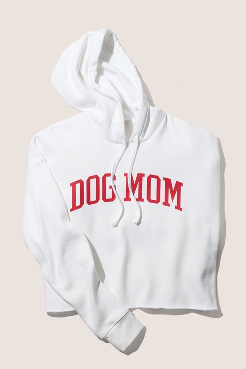 Cropped Dog Mom Hoodie