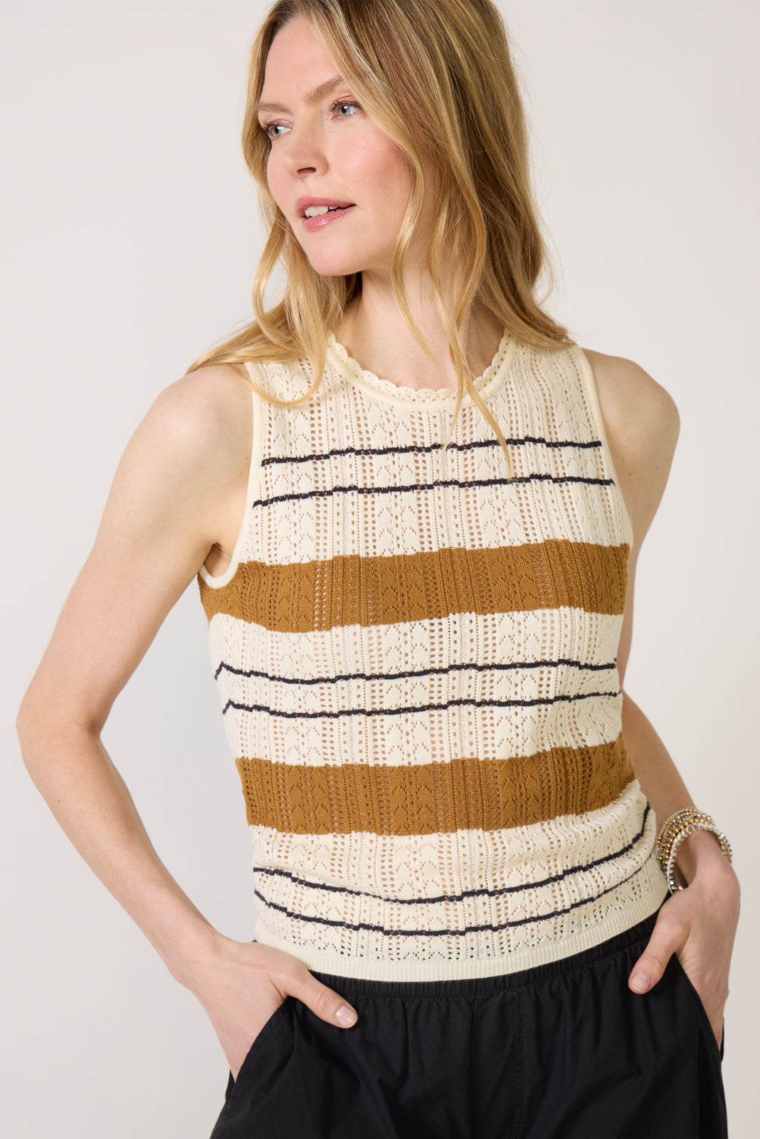 Dayton High Neck Sweater Tank