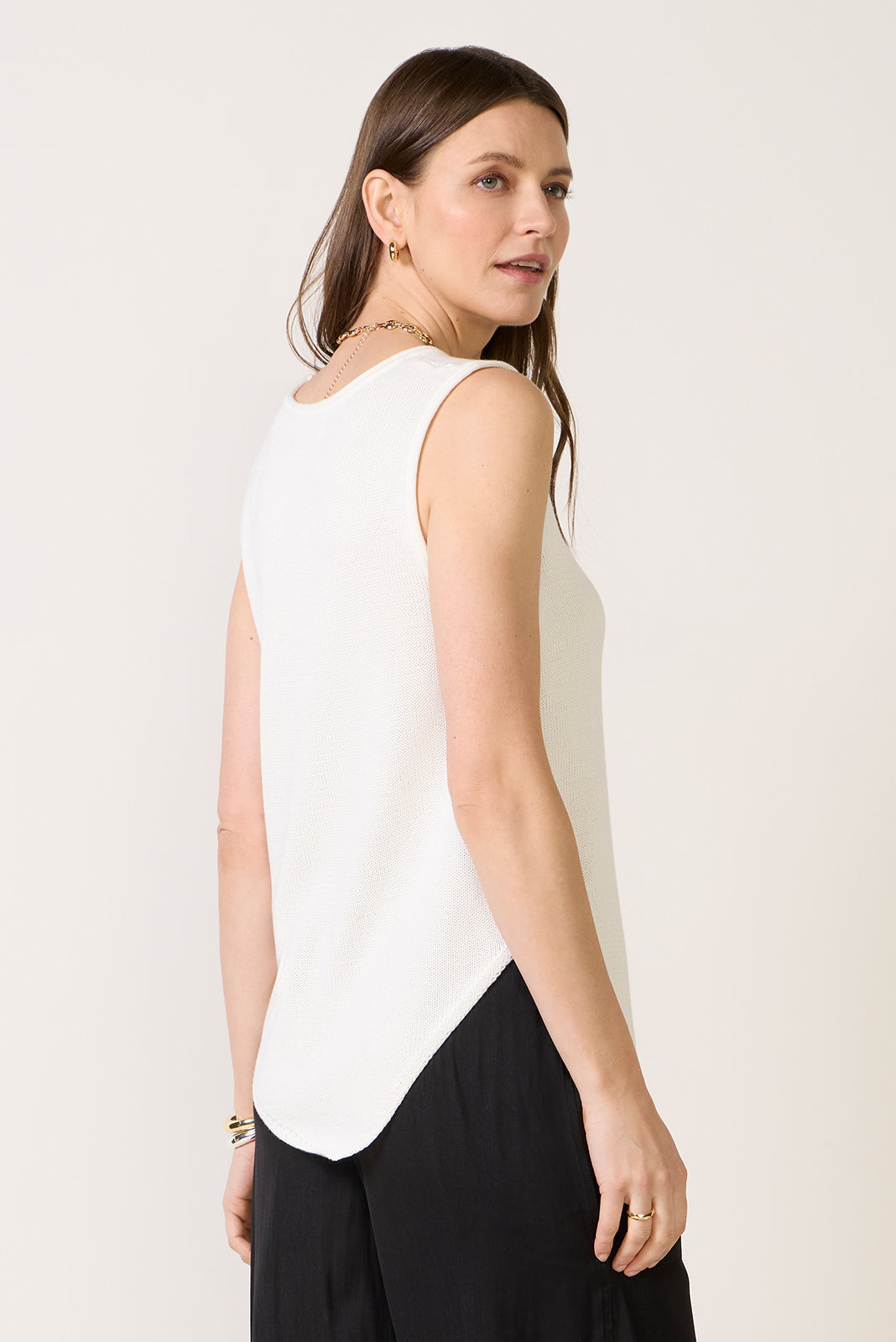 Demi Sleeveless Asymmetrical Sweater