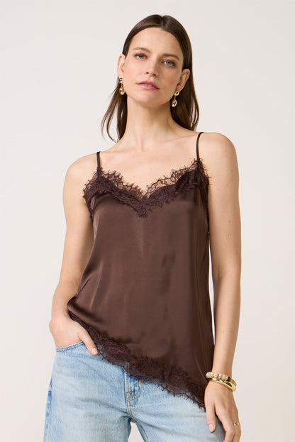 Dawn Asymmetrical Lace Cami