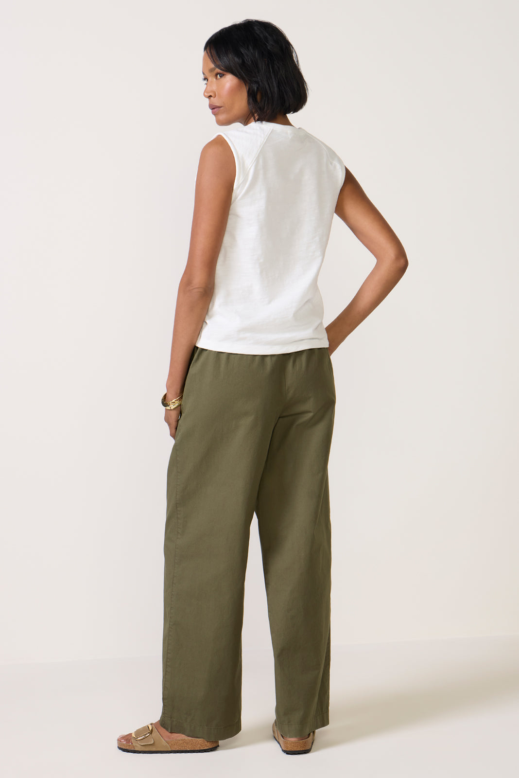 Anna Summer Twill Wide Leg Pant