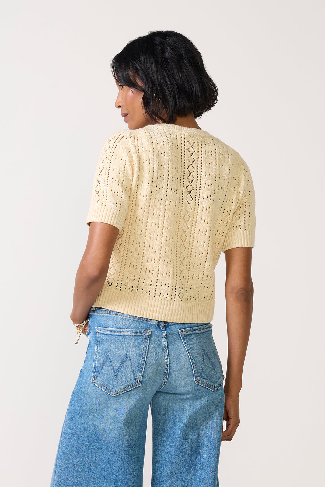 Elle Pointelle Cardigan