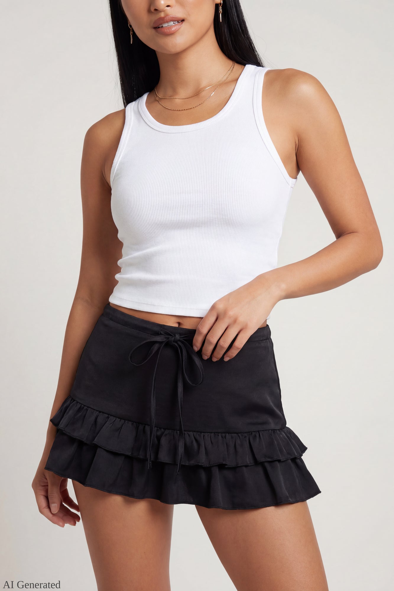 Ruffle Mini Skirt