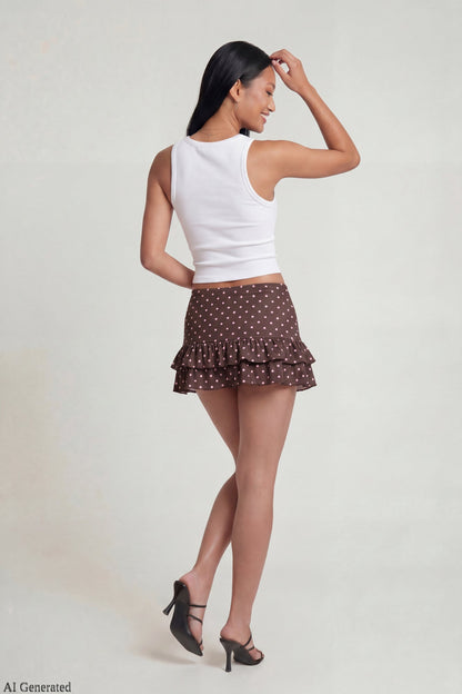 Ruffle Mini Skirt
