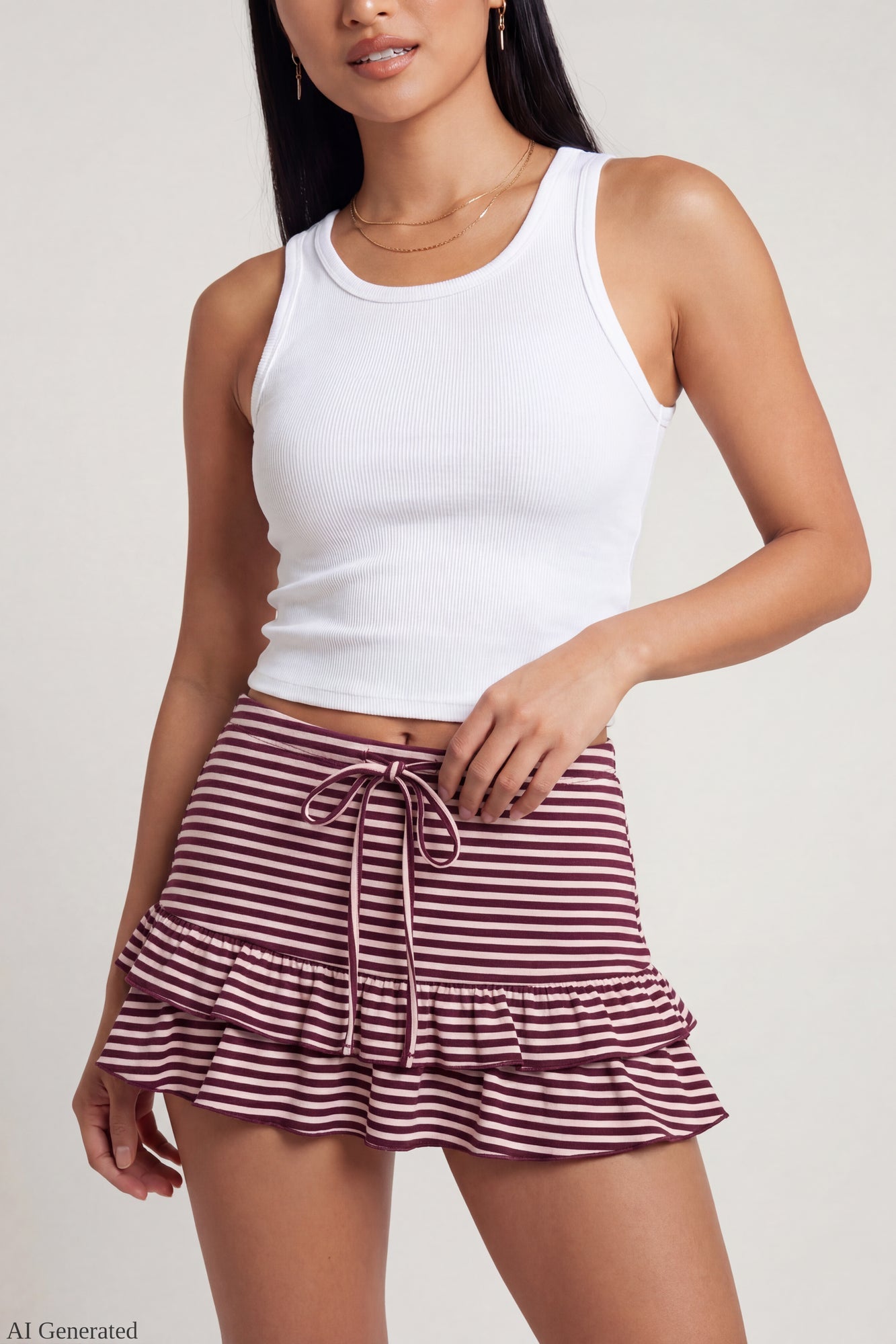 Ruffle Mini Skirt