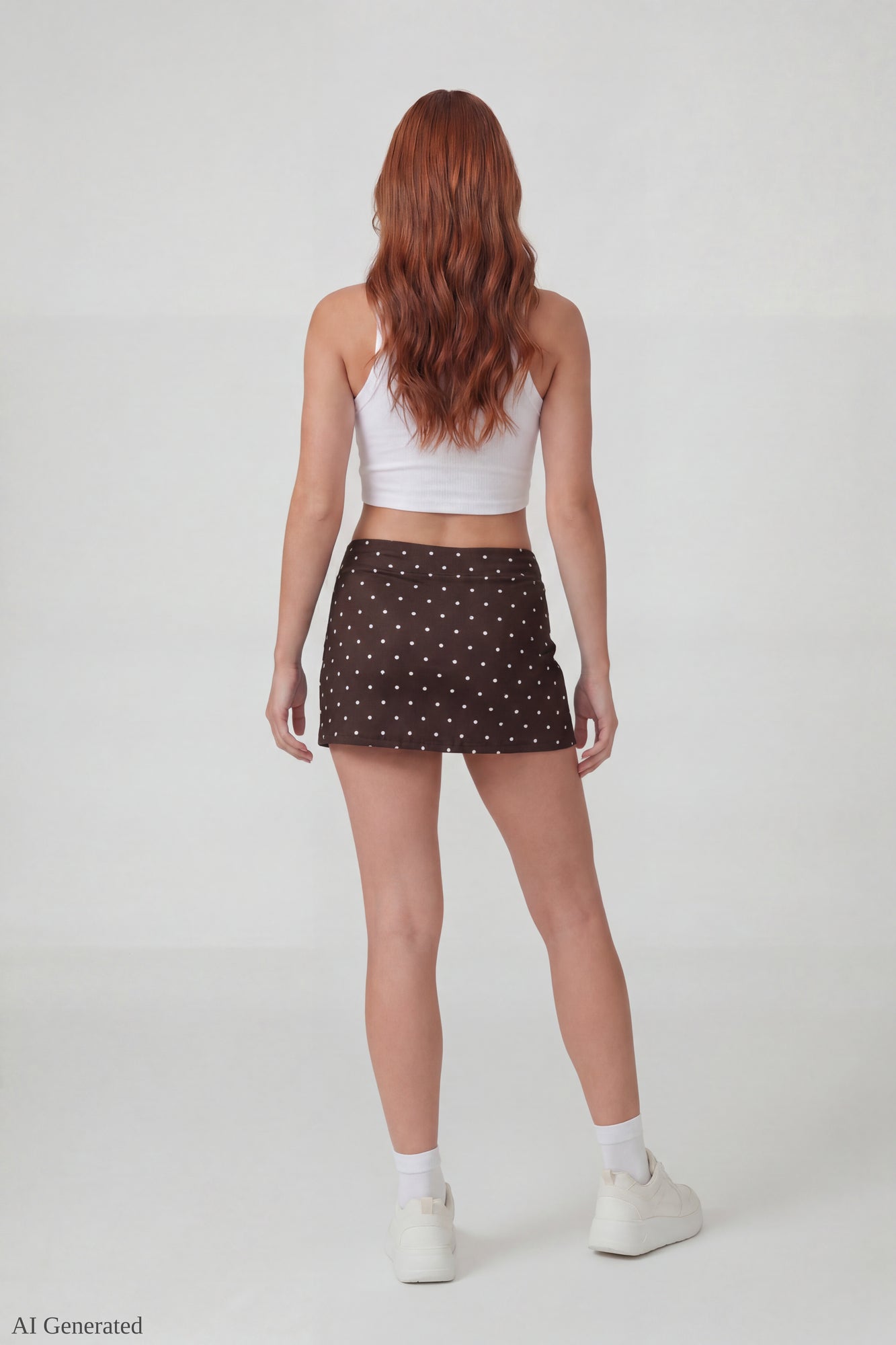 Drawstring Waist Mini Skirt