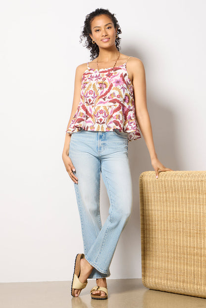 Eyelet Button Back Cami