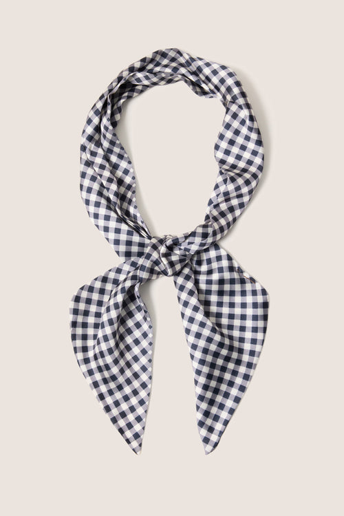Betty Gingham Skinny Scarf