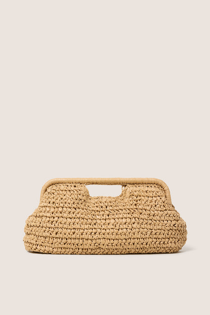 Beckett Raffia Clutch