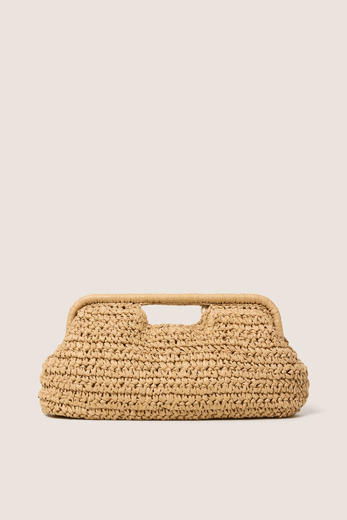 Beckett Raffia Clutch
