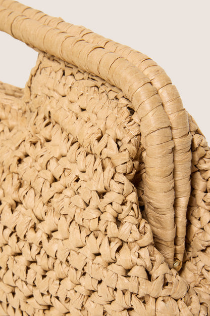 Beckett Raffia Clutch