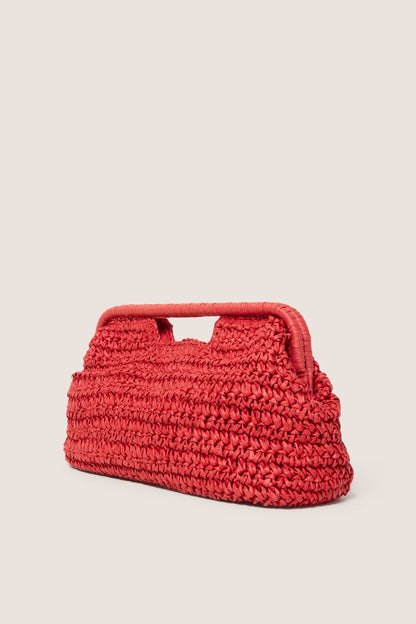 Beckett Raffia Clutch
