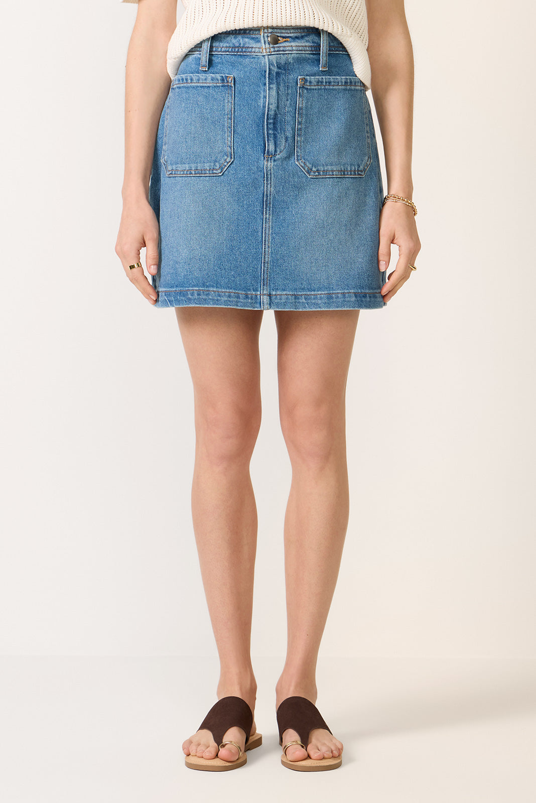 Denim Patch Pocket Mini