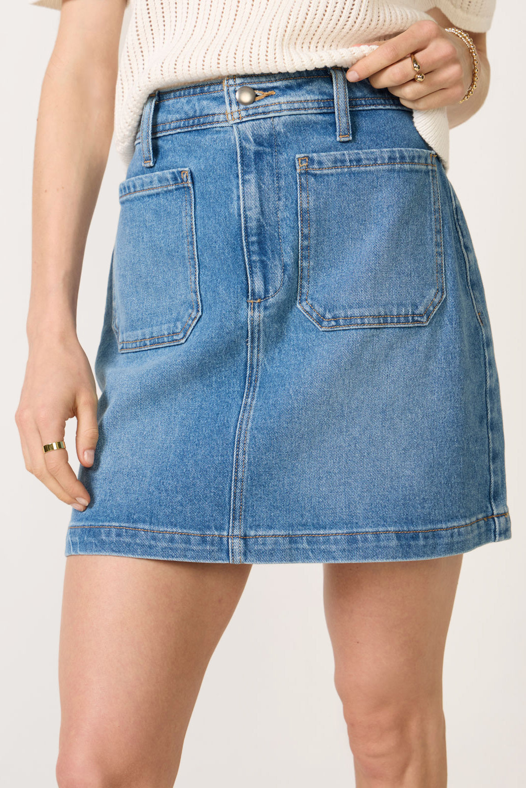 Denim Patch Pocket Mini