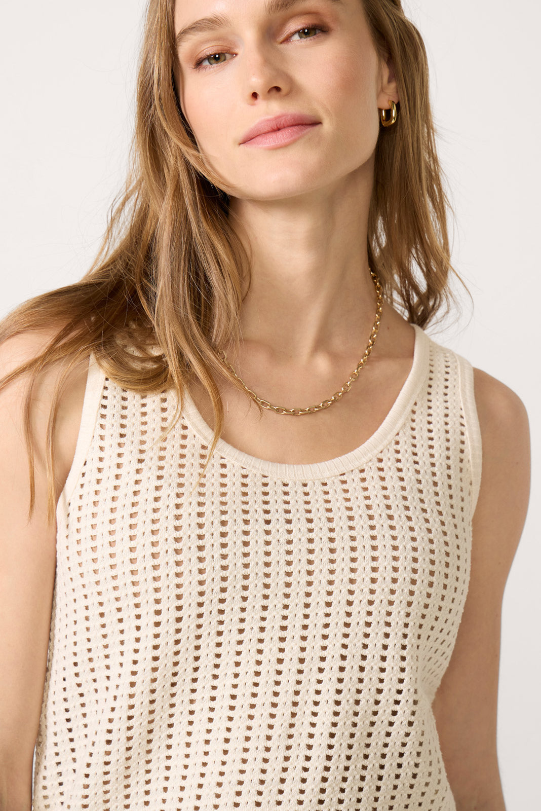 Ainsley Crochet Mesh Tank