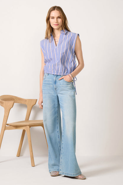 Gwen Side Tie Popover Top