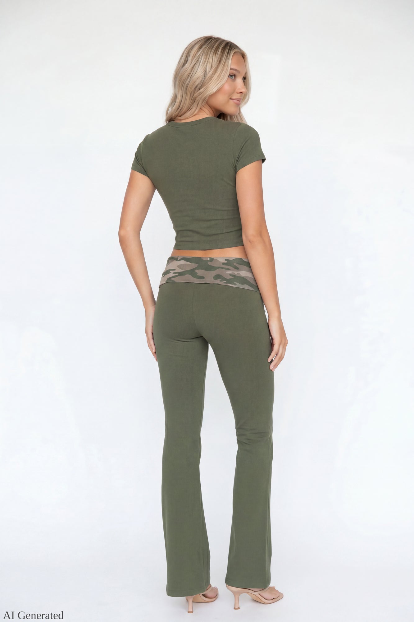 Graphic Baby Tee & Flare Legging Set