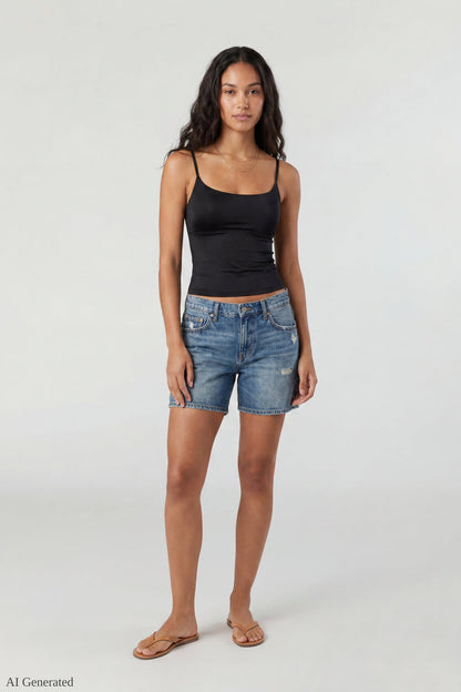 Braless Scoop Neck Cami