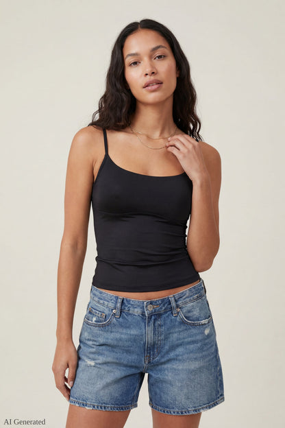 Braless Scoop Neck Cami