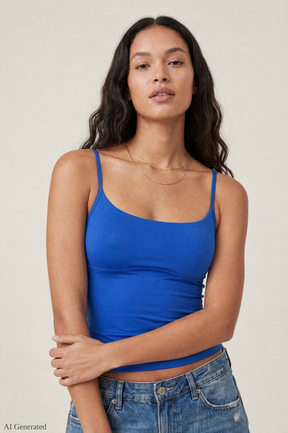 Braless Scoop Neck Cami