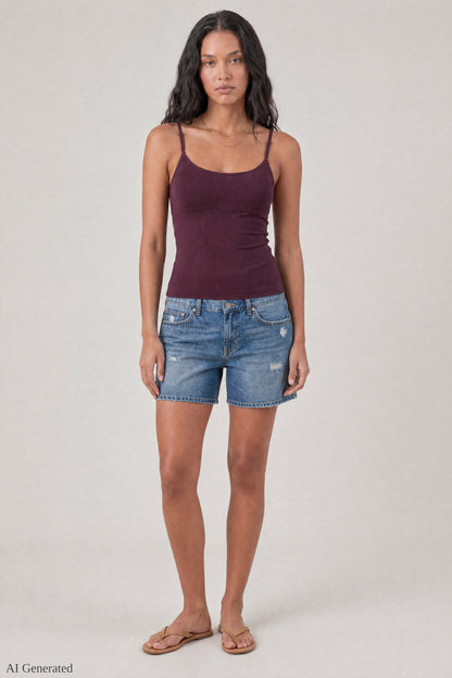 Braless Scoop Neck Cami