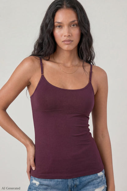 Braless Scoop Neck Cami