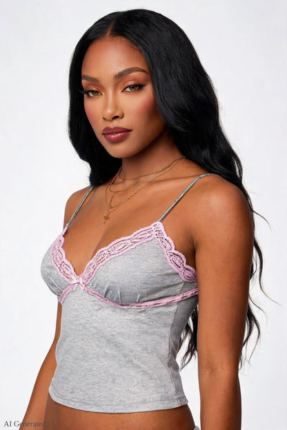 Soft Lace Trim Cami