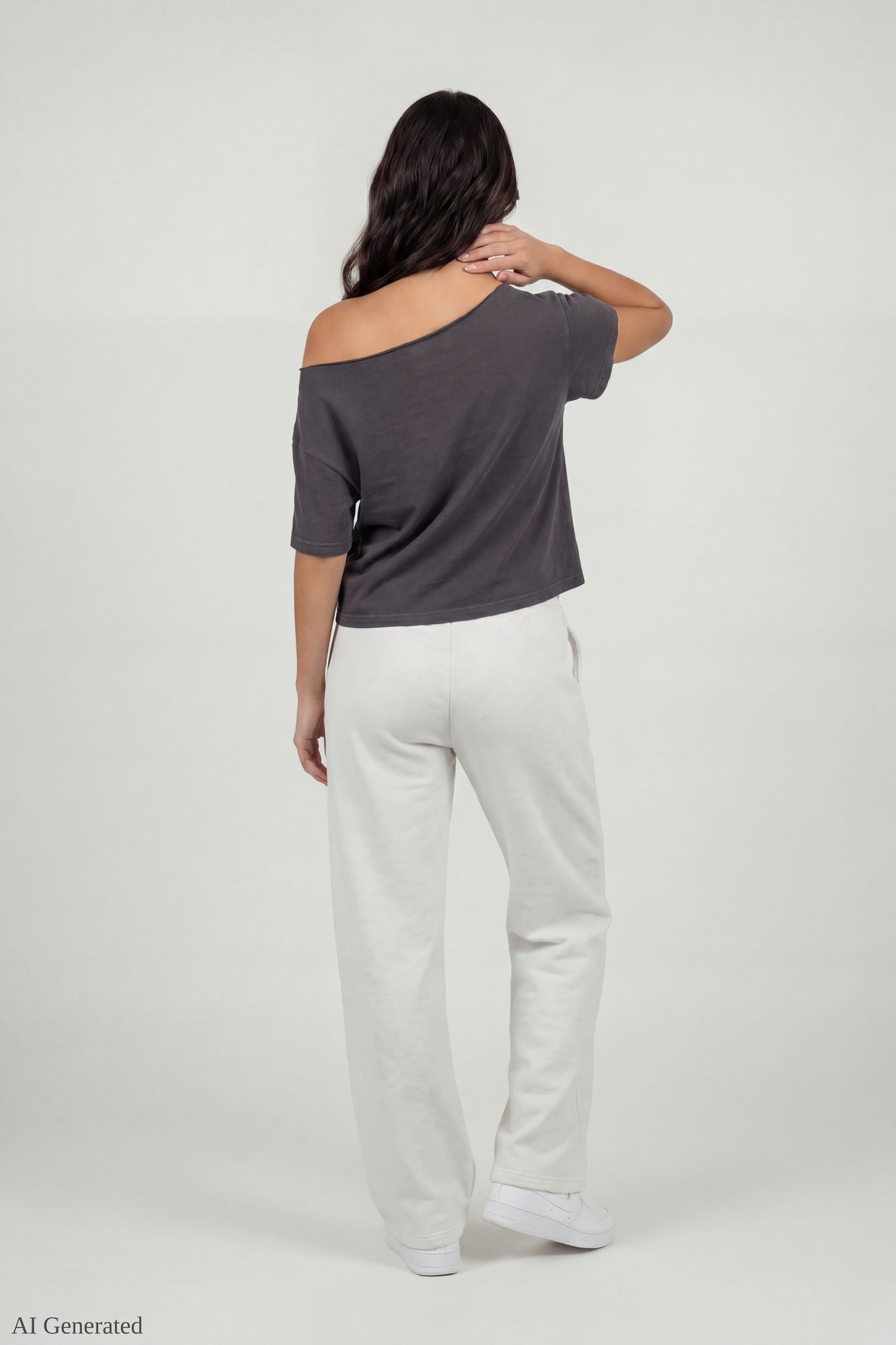 Off-Shoulder Summer Graphic T-Shirt