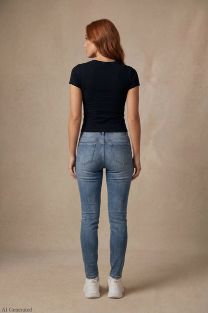 Graphic V-Neck T-Shirt