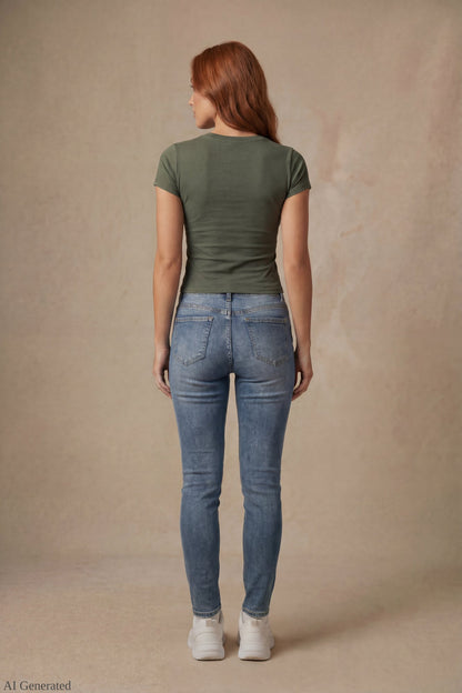 Graphic V-Neck T-Shirt