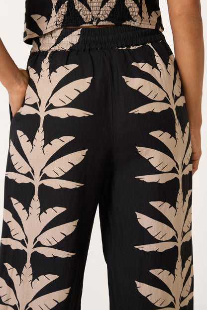 Dani Wide Leg Linen Pant