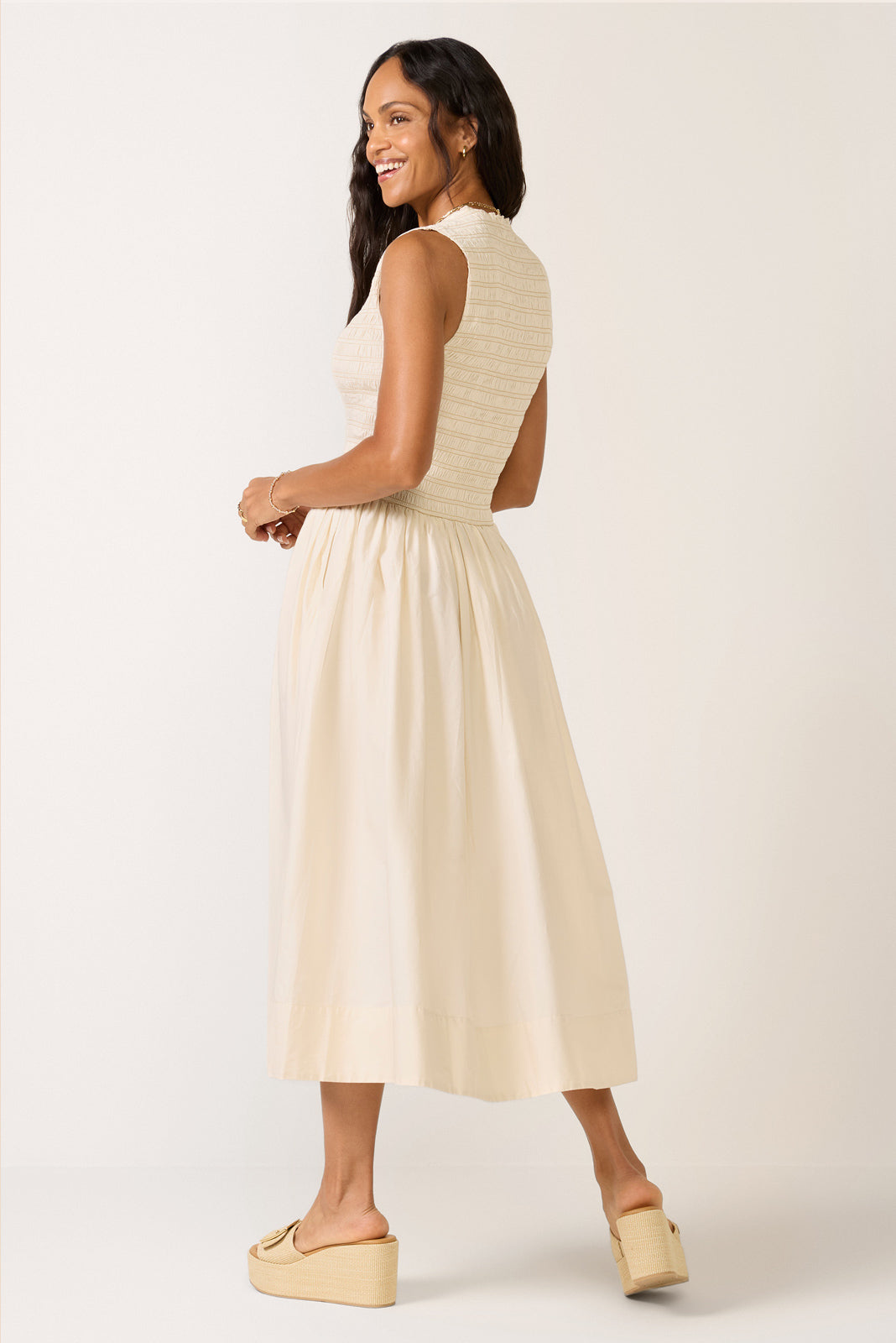 Gladys Smocked Bodice Dress