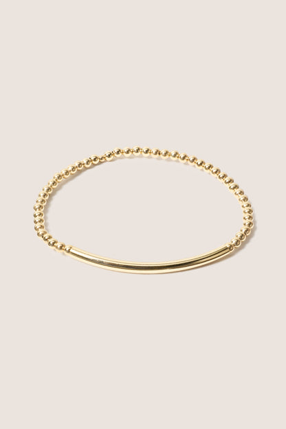 Bliss Bar Smooth Gold 3mm Bracelet