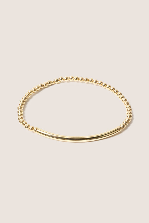 Bliss Bar Smooth Gold 3mm Bracelet