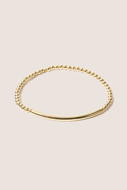 Bliss Bar Smooth Gold 3mm Bracelet