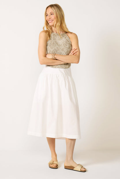 Elise Embroidered Halter Top