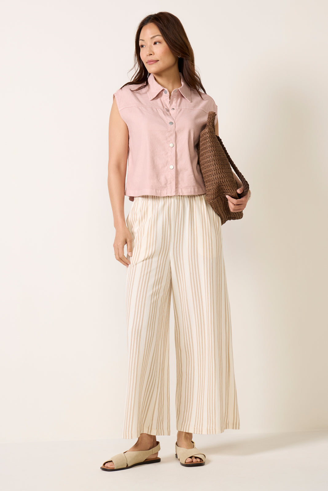 Frankie Stretch Linen Vest