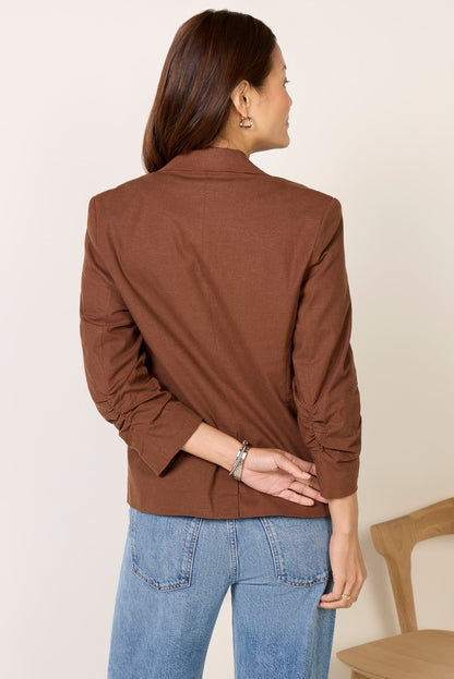 Asher Roll Sleeve Blazer