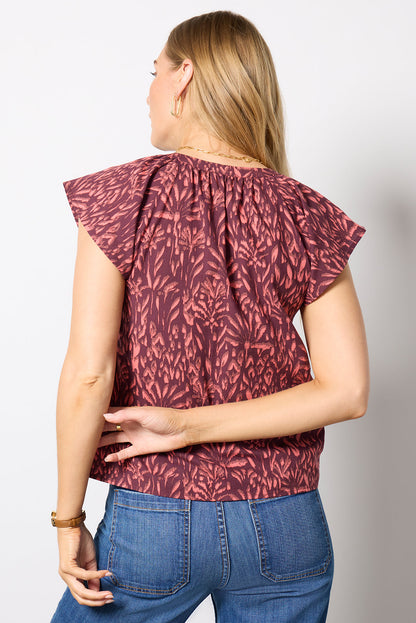 Calista Flutter Sleeve Top