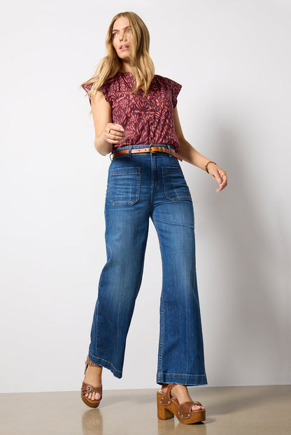 Calista Flutter Sleeve Top