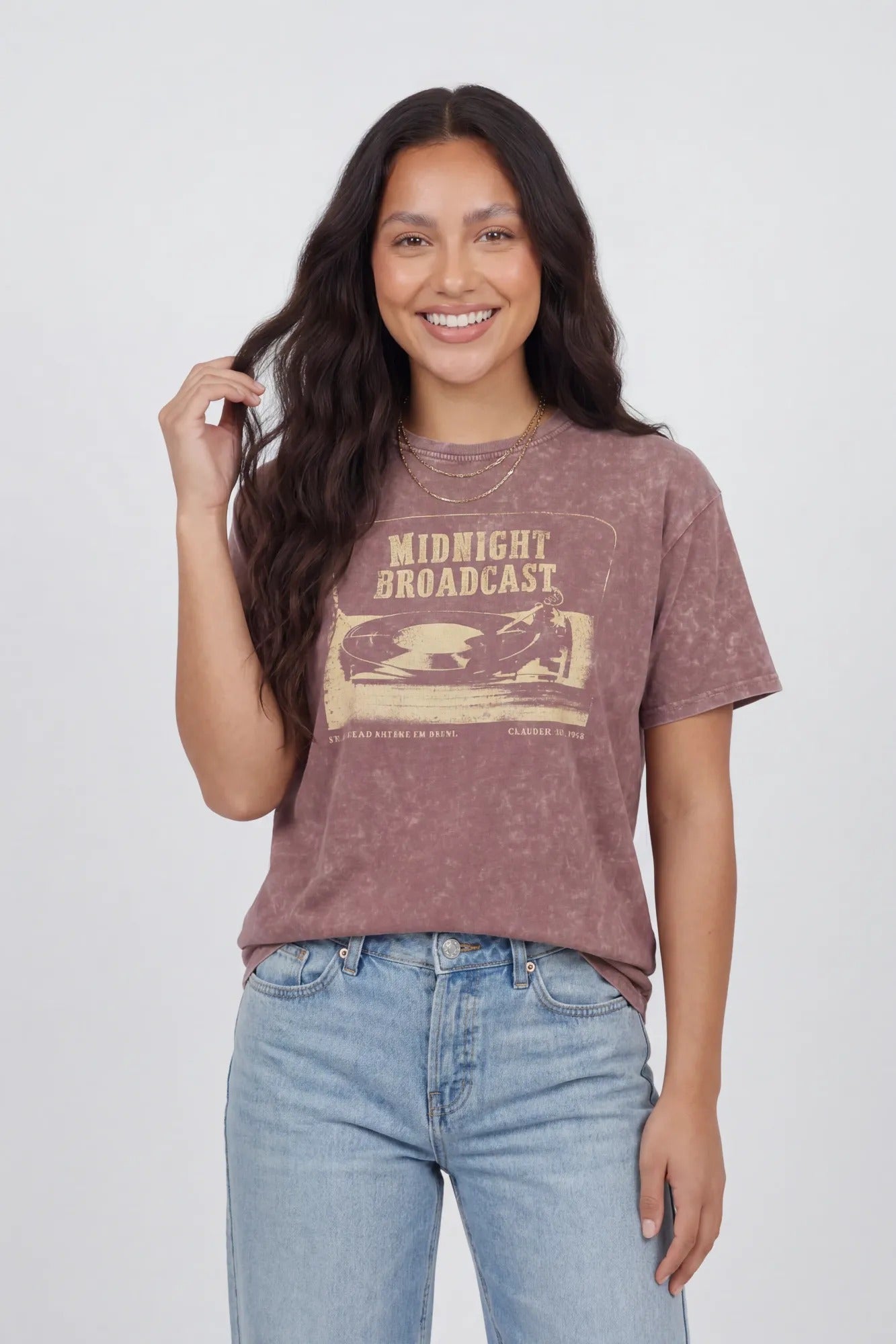 Washed Graphic Boyfriend T-Shirt