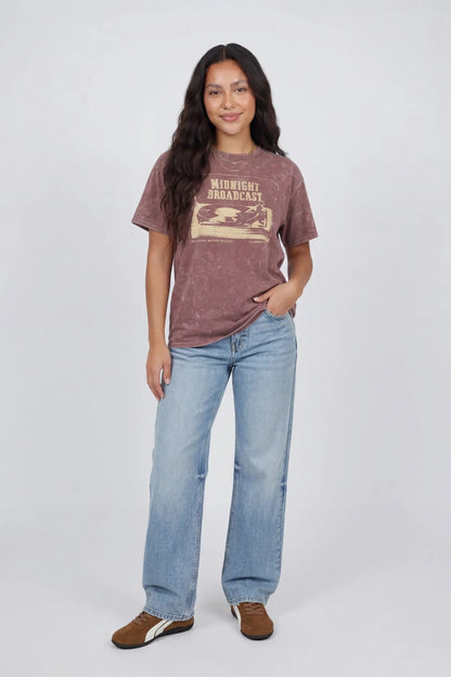Washed Graphic Boyfriend T-Shirt