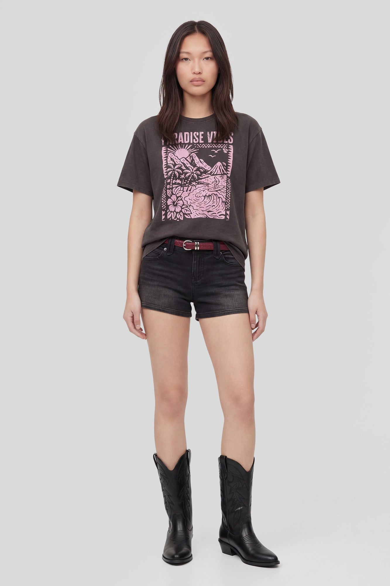 Washed Graphic Boyfriend T-Shirt