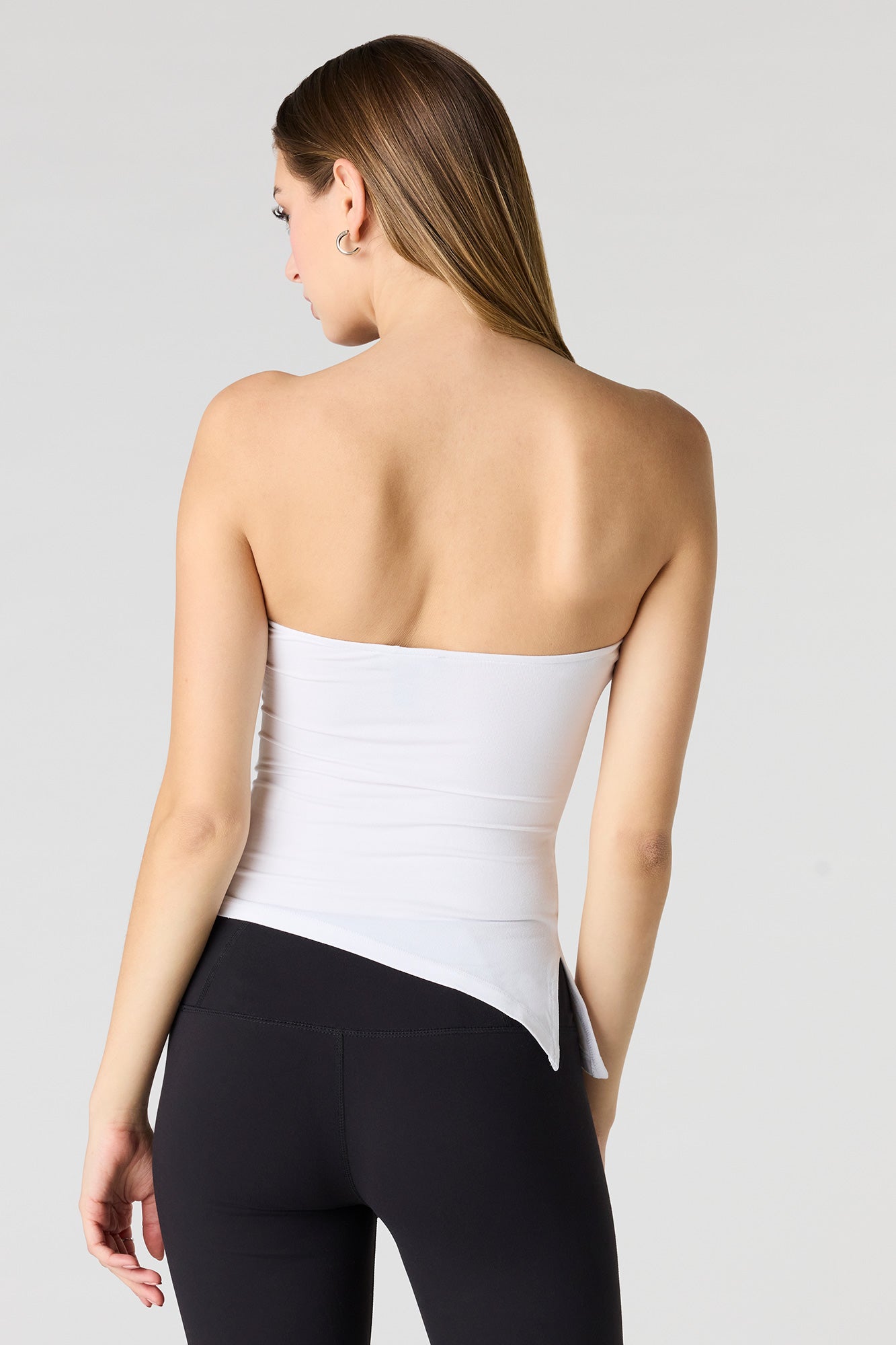 Heavy Contour Asymmetrical Tube Top