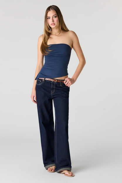 Heavy Contour Asymmetrical Tube Top