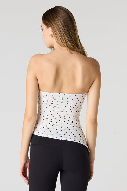 Heavy Contour Asymmetrical Tube Top