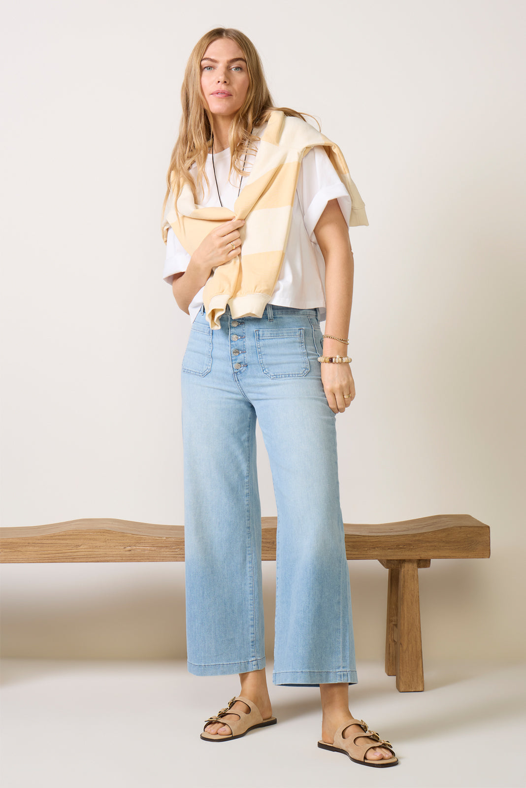 Georgia Wide Leg Ankle Jean