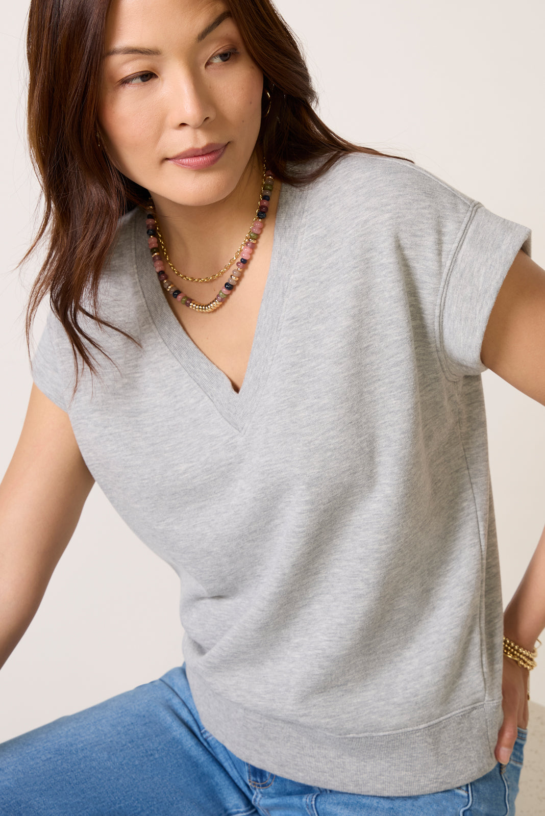 Holland V Neck Sweatshirt